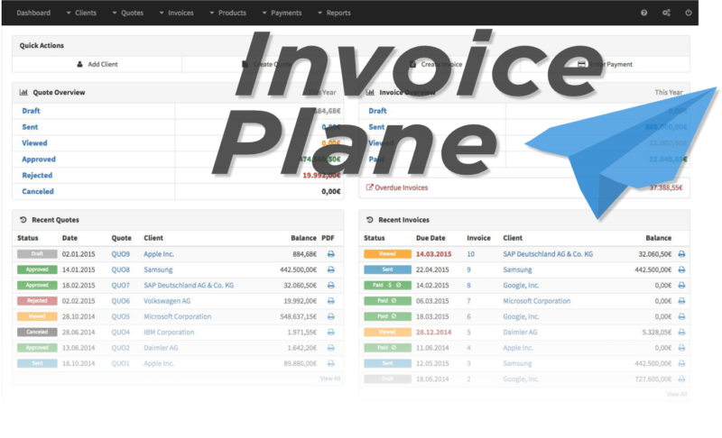 This week’s open source application is InvoicePlane